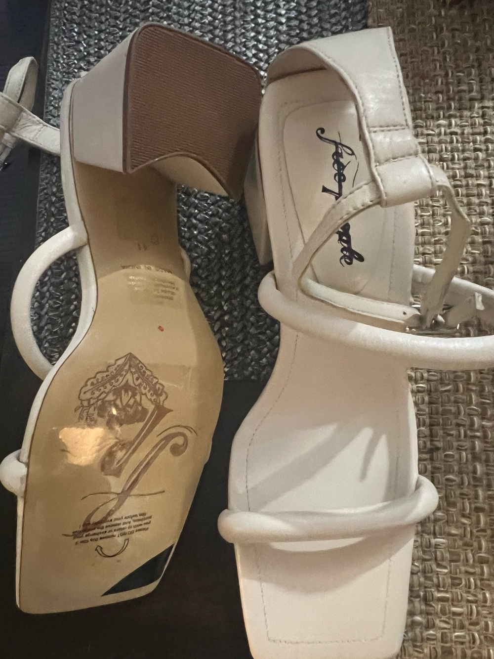 Free People White Strappy Wedge Sandals